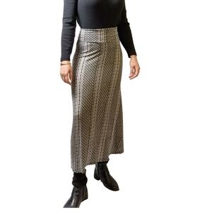 American Rag Ethnic Chic Maxi Skirt Geometric Print High Waist Size S